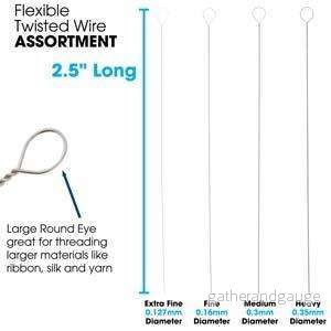 Pärlnålar Basic Elements - Flexible Twisted Wire Mix, 4-pack - Bild 2