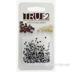 Tjeckiska Firepolish – Jet Labrador True2 mm, 2 gram Tjeckiska Firepolish – Jet Labrador True2 mm, 2 gram