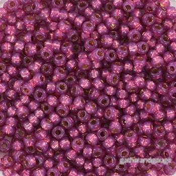 Miyuki Seed Beads - Duracoat Silverlined Dyed Peony Pink 11/0, 10 gram