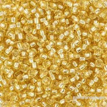 Miyuki Seed Beads - Silverlined Light Gold 11/0, 10 gram
