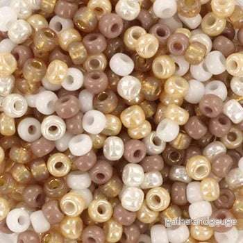 Miyuki Seed Beads – Soft Beige Mix 8/0, 10 gram
