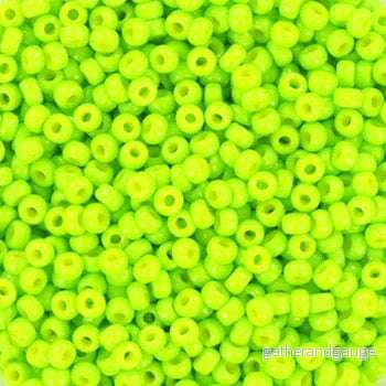 Miyuki Seed Beads - Duracoat opaque dyed kiwi 11/0, 10 gram