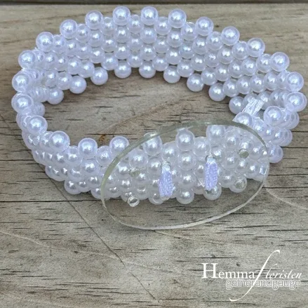 Armband Corsage - pärlor vit - Bild 2