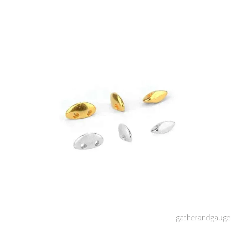 Mellandel Silverfärgad - Like Mobyduo 3x8mm 2-pack - Bild 2