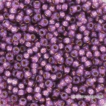 Miyuki Seed Beads - Duracoat Silverlined Dyed Dark Lilac 11/0,10 gram