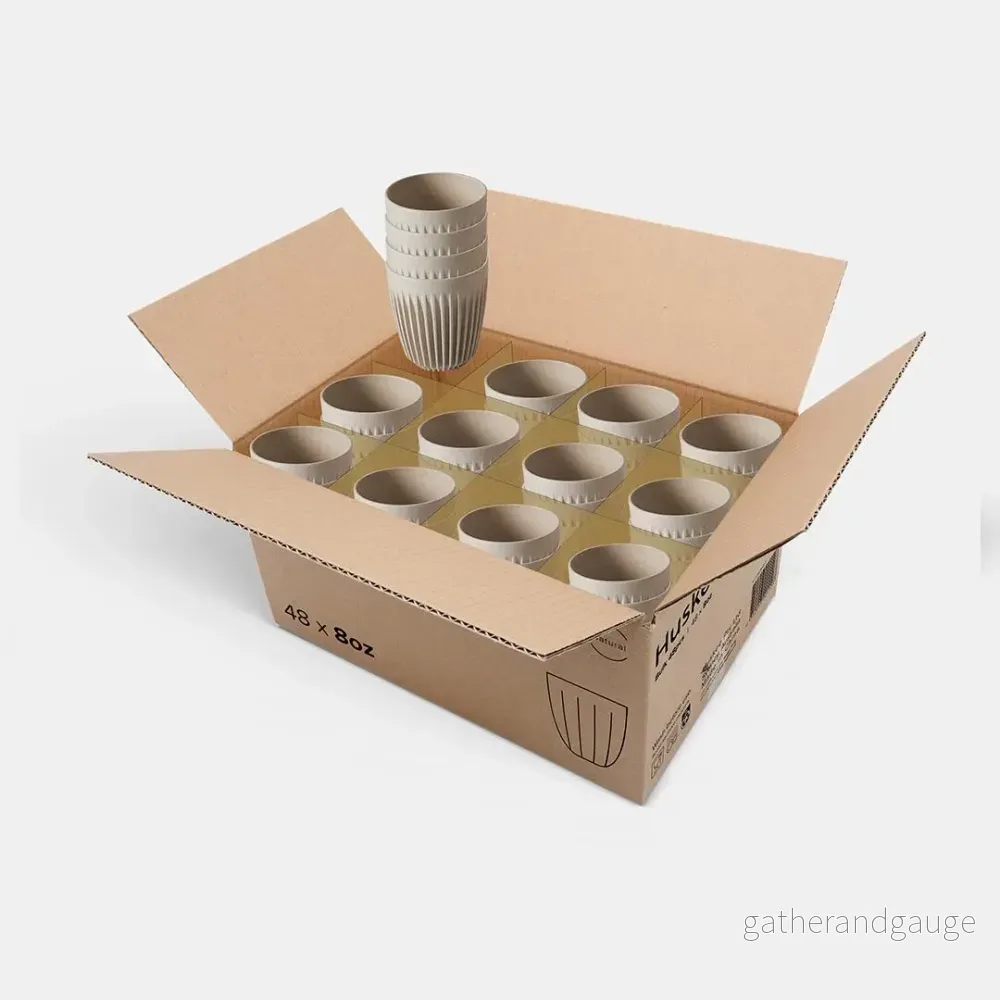 Huskee Mugg 8oz Naturlig färg - 48 pack - Bild 2
