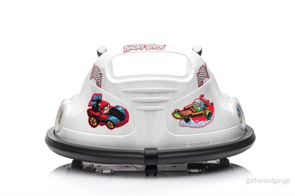 Elbil barn Angry Birds Bumper Bil Vit - Bild 3