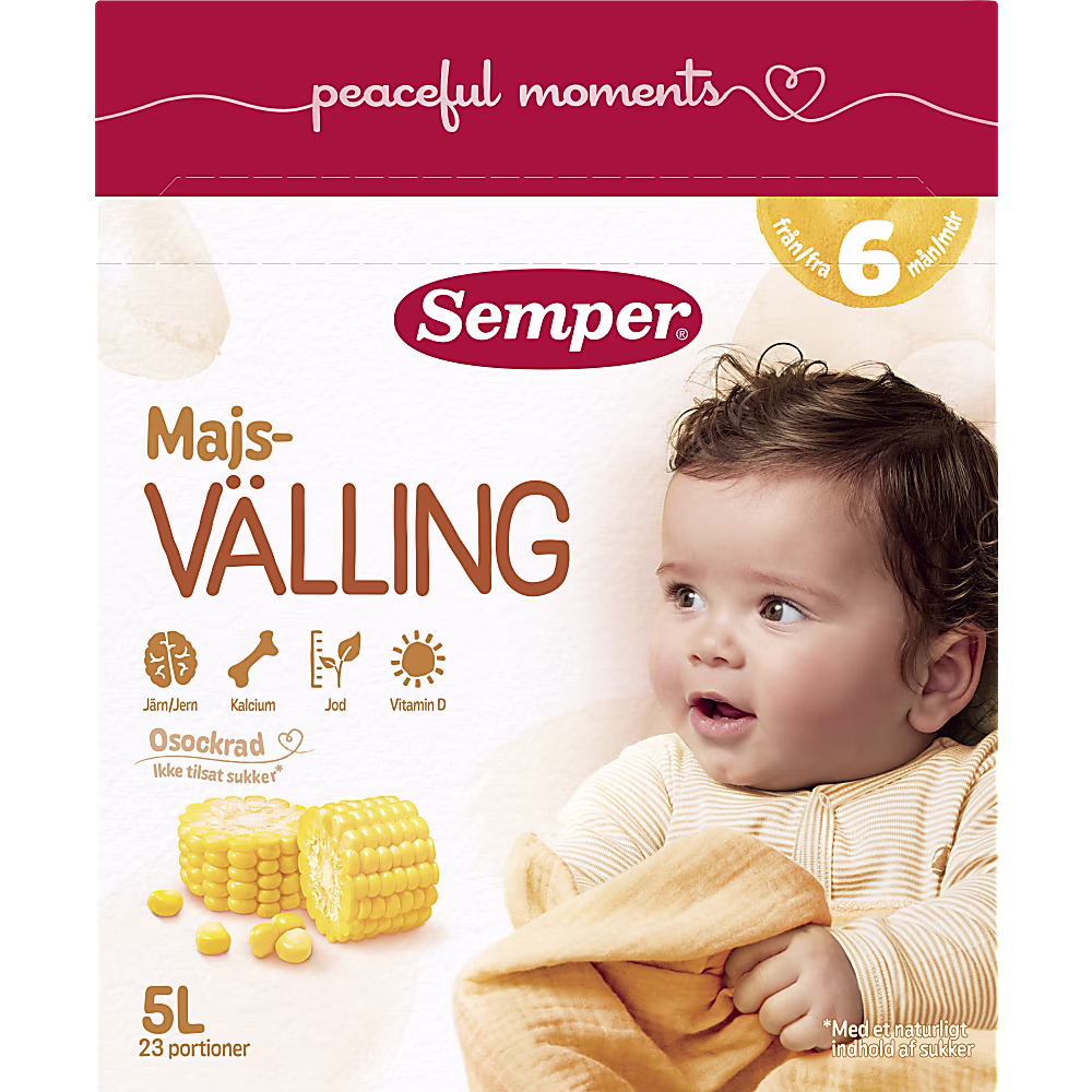 Semper Majsvälling Från 6 Månader 23p/5l Semper Majsvälling Från 6 Månader 23p/5l