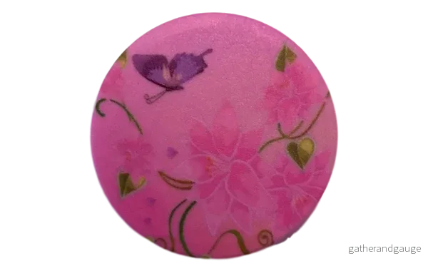 PopSocket mobilhållare med fjärils- och blommotiv
