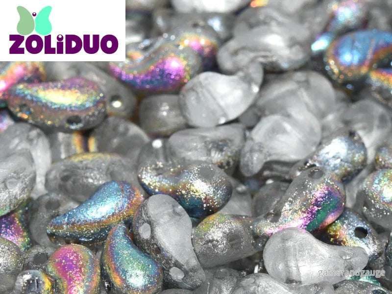 Zoliduo Höger - Etched Crystal Vitrail 5x8mm, 20-pack