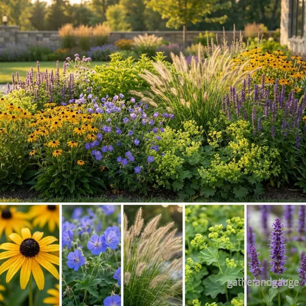 Pack Massif Plein Soleil Jaune & Bleu - 30 plantes - Bild 3