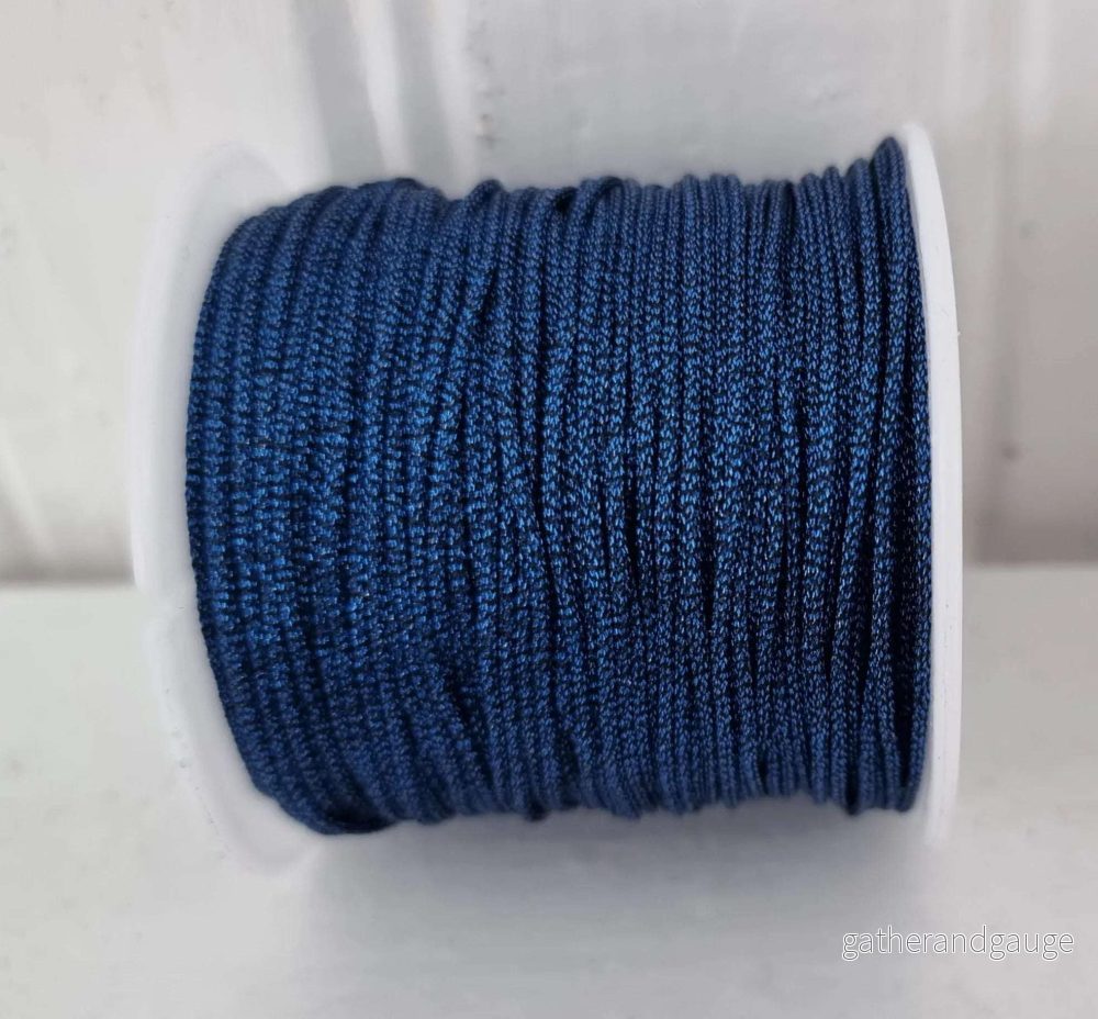 PL Rund - Navy Metallic 1mm, 1m - Bild 3