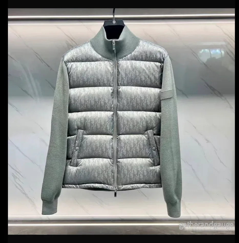 D cardigan – grå/grön D cardigan – grå/grön