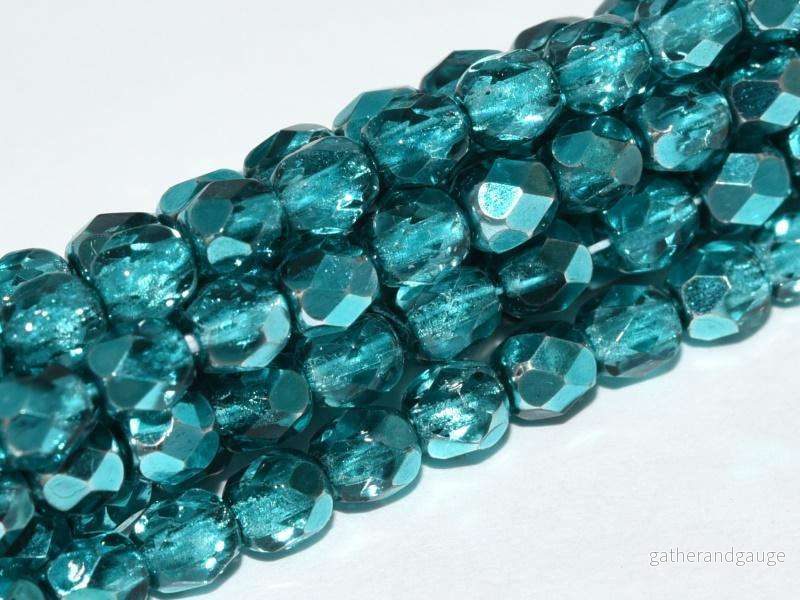 Tjeckiska Firepolish – Crystal Marine Metallic Ice 2mm 50-pack Tjeckiska Firepolish – Crystal Marine Metallic Ice 2mm 50-pack