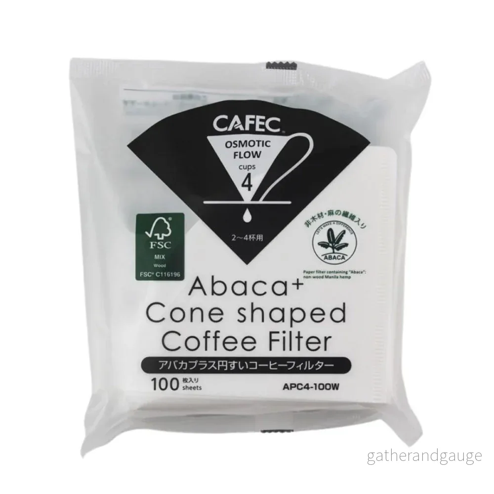 Abaca+ Coffee Paper Filter 2-4 cup