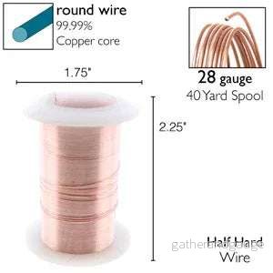 Wire Elements 28Ga - Roséguldfärgad Non Tarnish 1 rulle - Bild 2