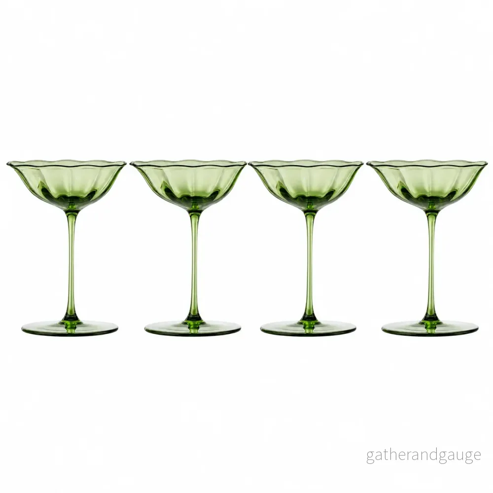 Champagneglas med vintagekant 4-Pack