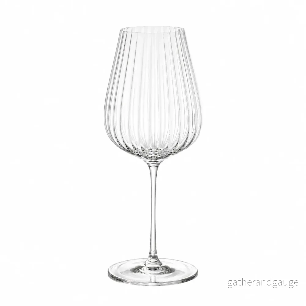 Ribbat vitvinsglas