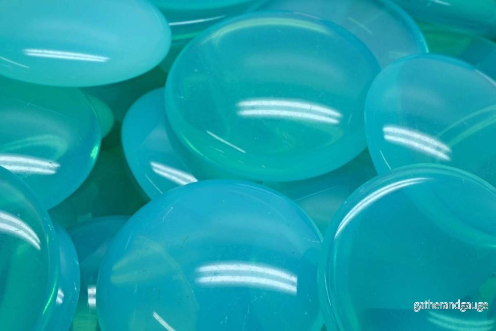 Cabochon – Turquoise Opal, 25 mm, 1 styck Cabochon – Turquoise Opal, 25 mm, 1 styck
