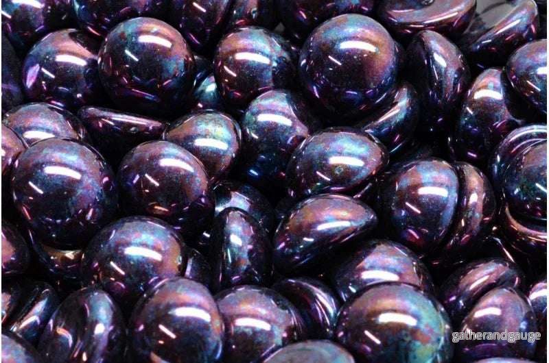 Cabochon – Jet Nebula 12mm, 6-pack Cabochon – Jet Nebula 12mm, 6-pack