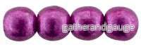 Tjeckiska Druk (Runda) - Saturated Metallic Fuchsia Red 3mm, 50-pack