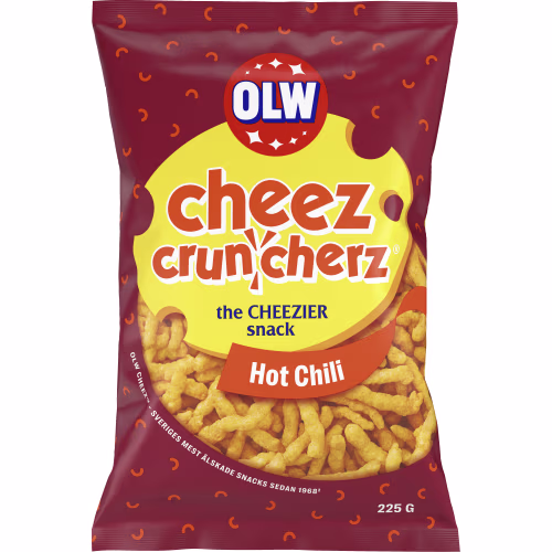 OLW Cheez Cruncherz Hot Chili 225g