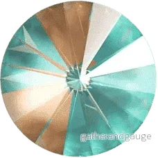 Primero Crystals 1122 Rivoli - Crystal Cappuccino DeLite 12mm 1 styck - Bild 2