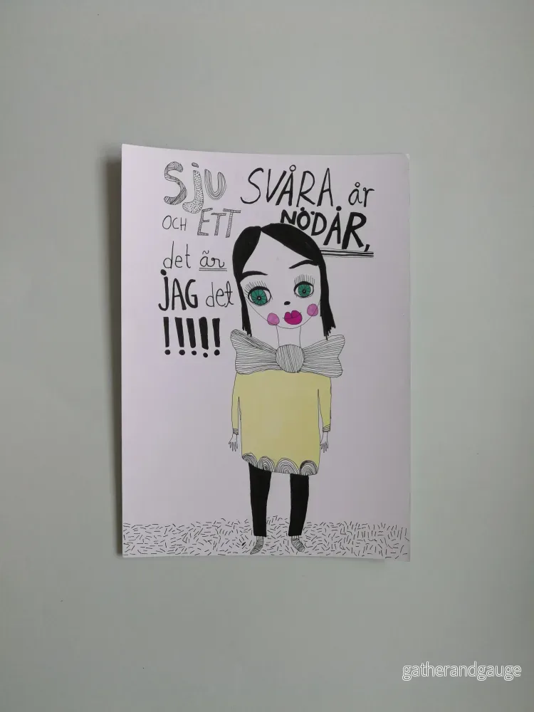 Fyndhörnan! Sju svåra år och ett nödår, det är jag det!!! (A4)
