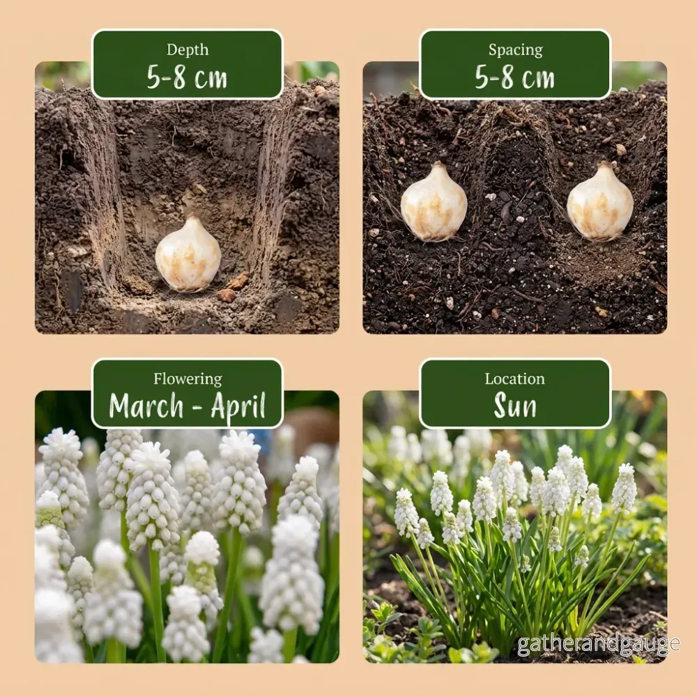 Muscari blanc White Magic - Bild 3