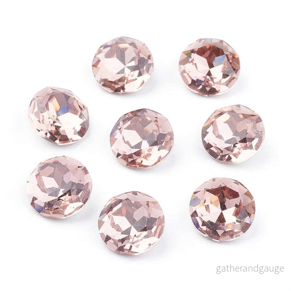 Kinesisk strass - Round stone Vintage Rose 10mm 1 styck - Bild 2
