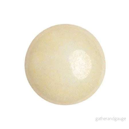 Cabochon par Puca® - Opaque Ivory Ceramic Look 18 mm, 1 styck