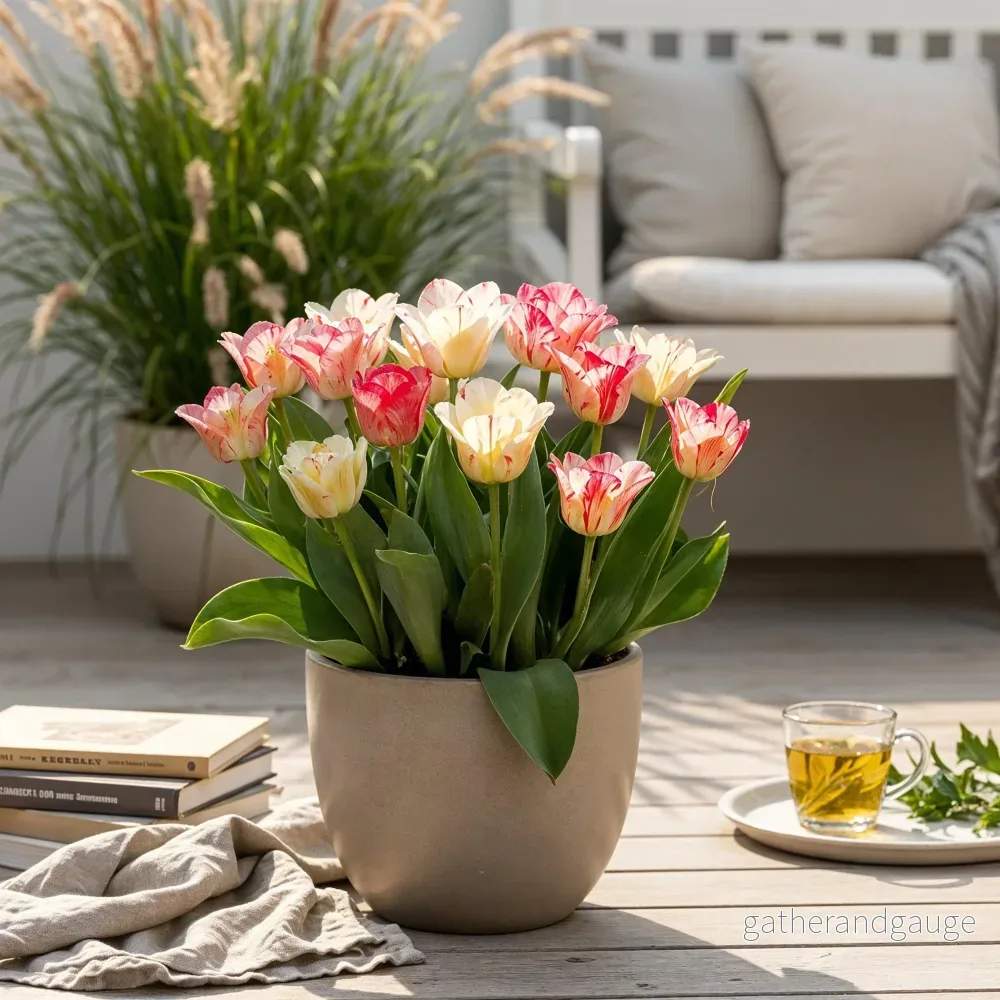 Green boutiQ - Bloembollen - Tulp Hemisphere mix - Diversen Kleuren - 12 stuks - Bolmaat 11/12 - XXL Pack - Bild 3