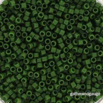 Miyuki Delica - Opaque semifrosted dyed jade green 11/0, 5 gram