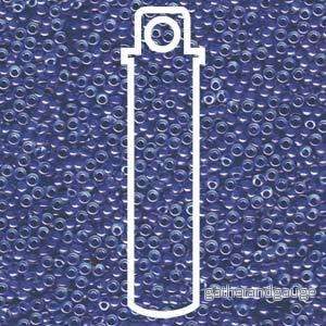 Miyuki Seed Beads – Blue Lined Crystal Luster 11/0, 24 Gram