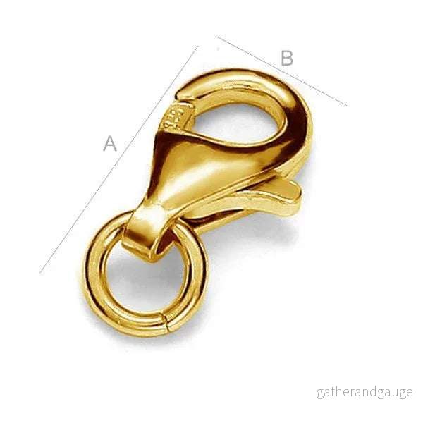 Klolås 925 Silver 24K Gold – 16mm 1st Klolås 925 Silver 24K Gold – 16mm 1st