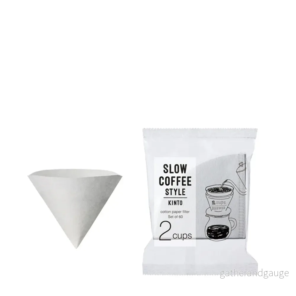 Kinto Bomulls filterpapper för 2 koppar – 60 pack
