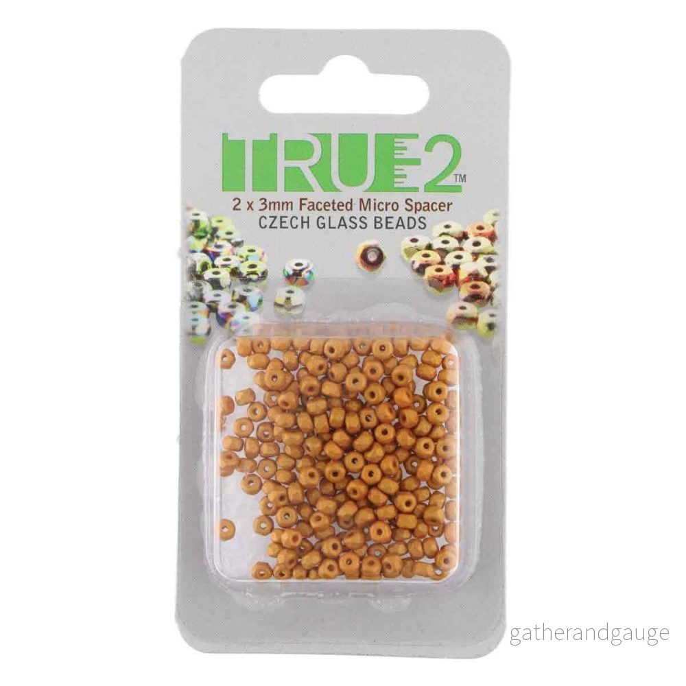 Facetterad Micro Spacers – Pumpkin 2x3mm, 6 gram Facetterad Micro Spacers – Pumpkin 2x3mm, 6 gram