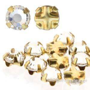Rose Montees SS16 - Crystal Gold 4mm 10-pack