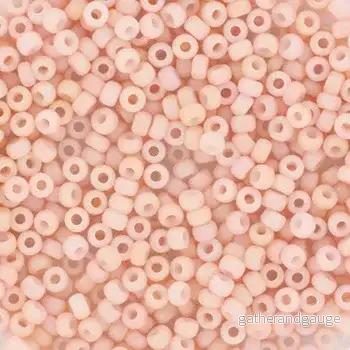 Miyuki Seed Beads - Matte Opaque Tea Rose 11/0, 10 gram