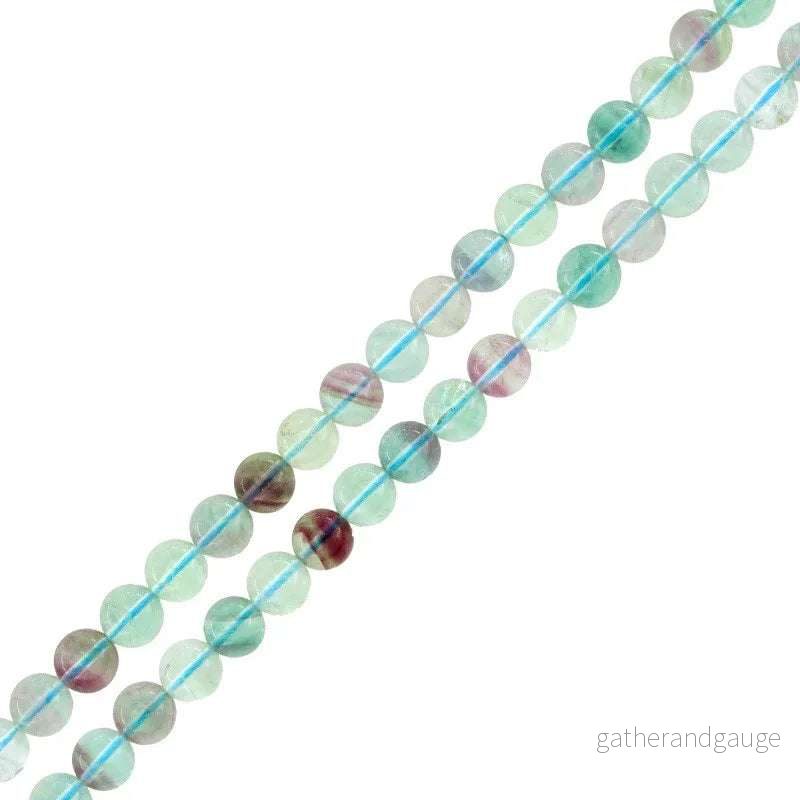 Fluorite grade AA - Rund 8mm 1 styck - Bild 2