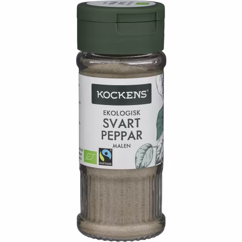 Kockens Svartpeppar Malen Burk Ekologisk 35g