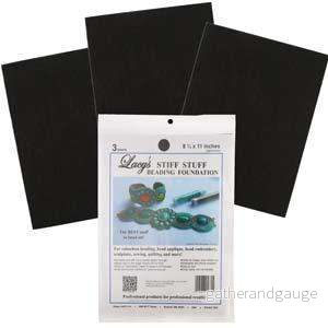 Bas för pärlbroderi – Lacy´s Stiff Stuff, Stor, Svart (3 Ark) Bas för pärlbroderi – Lacy´s Stiff Stuff, Stor, Svart (3 Ark)