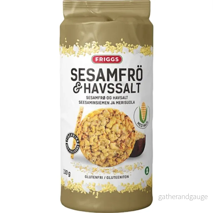 Friggs Majskakor Sesam & Havssalt 130 g