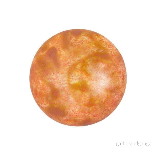 Cabochon par Puca® - Opaque Salmon Spotted 18 mm, 1 styck