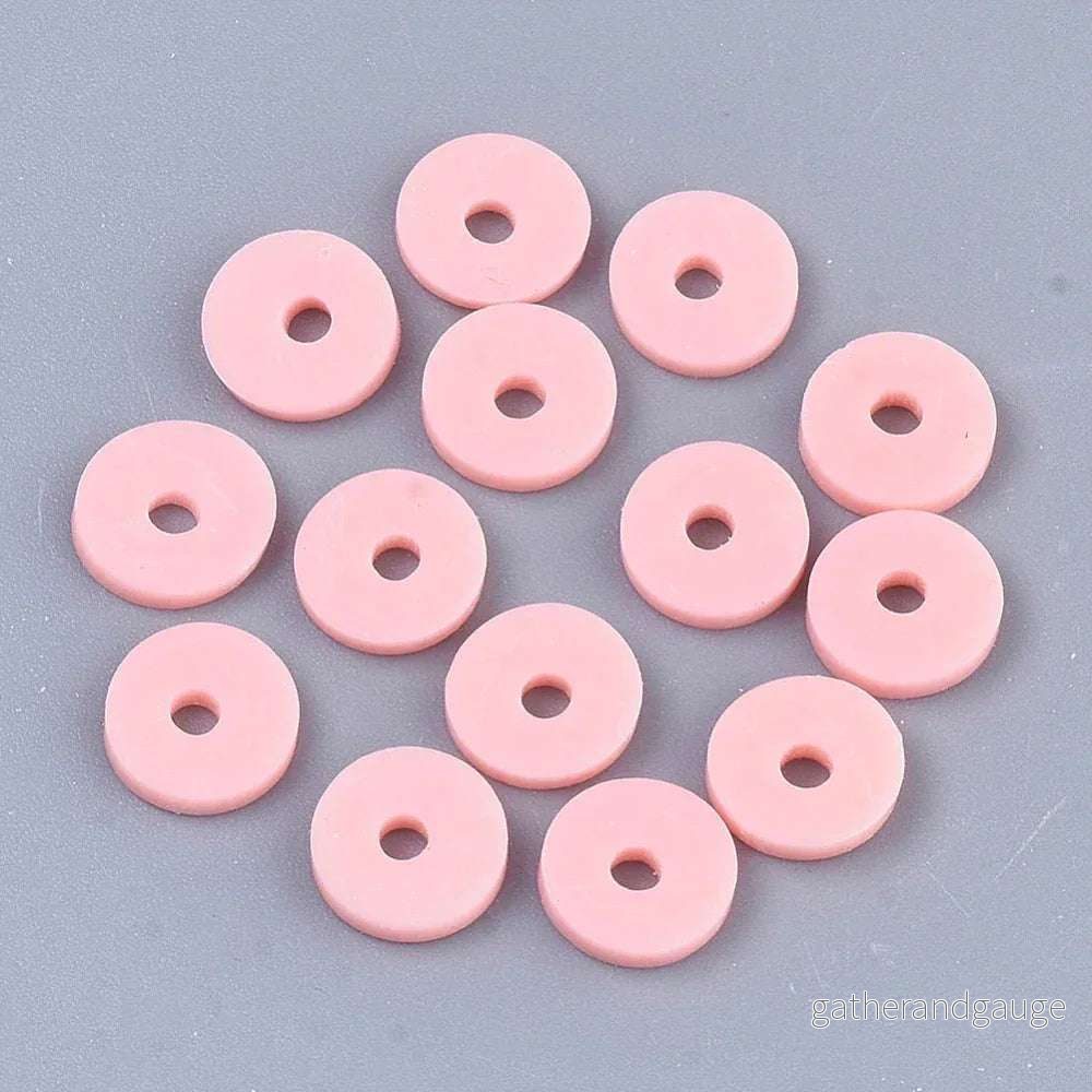Heishi Pärlor - Rosa 3mm 1 Sträng - Bild 2