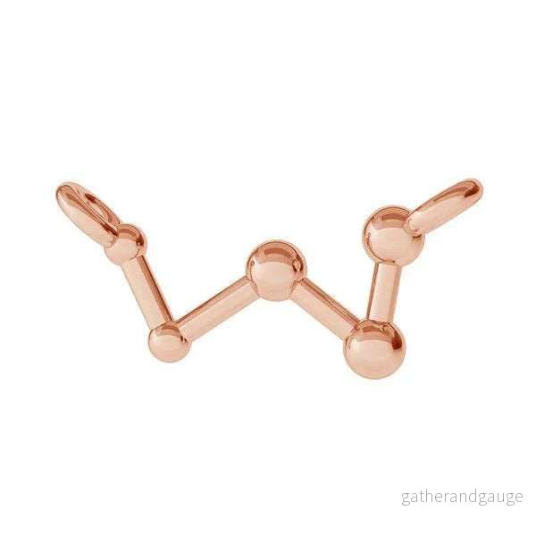 Connector 925 Silver 18K Rose Gold – Cassiopeja 1 styck Connector 925 Silver 18K Rose Gold – Cassiopeja 1 styck