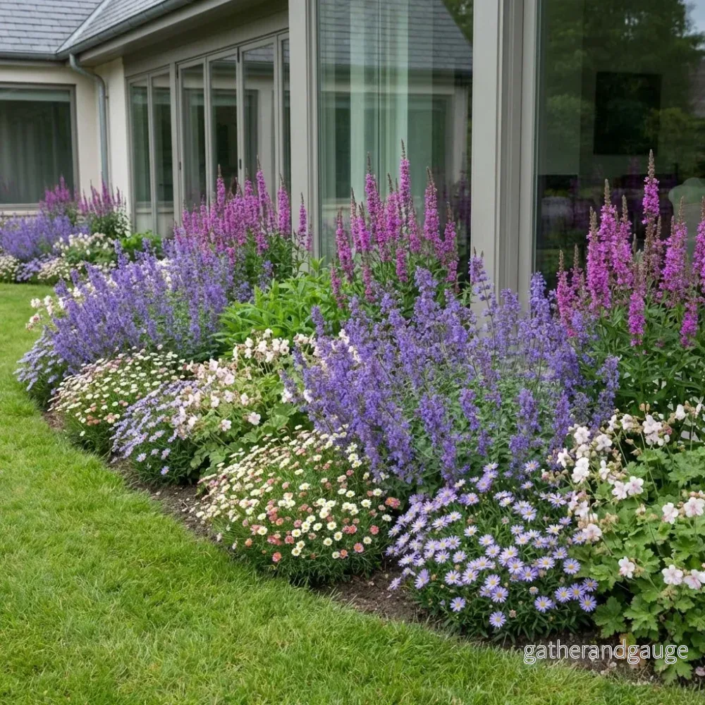 Pack Massif Plein Soleil Rose & Blanc & Violet – 30 plantes