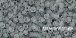 TOHO Seed Beads - Transparent-Frosted Lt Gray 11/0, 10gram