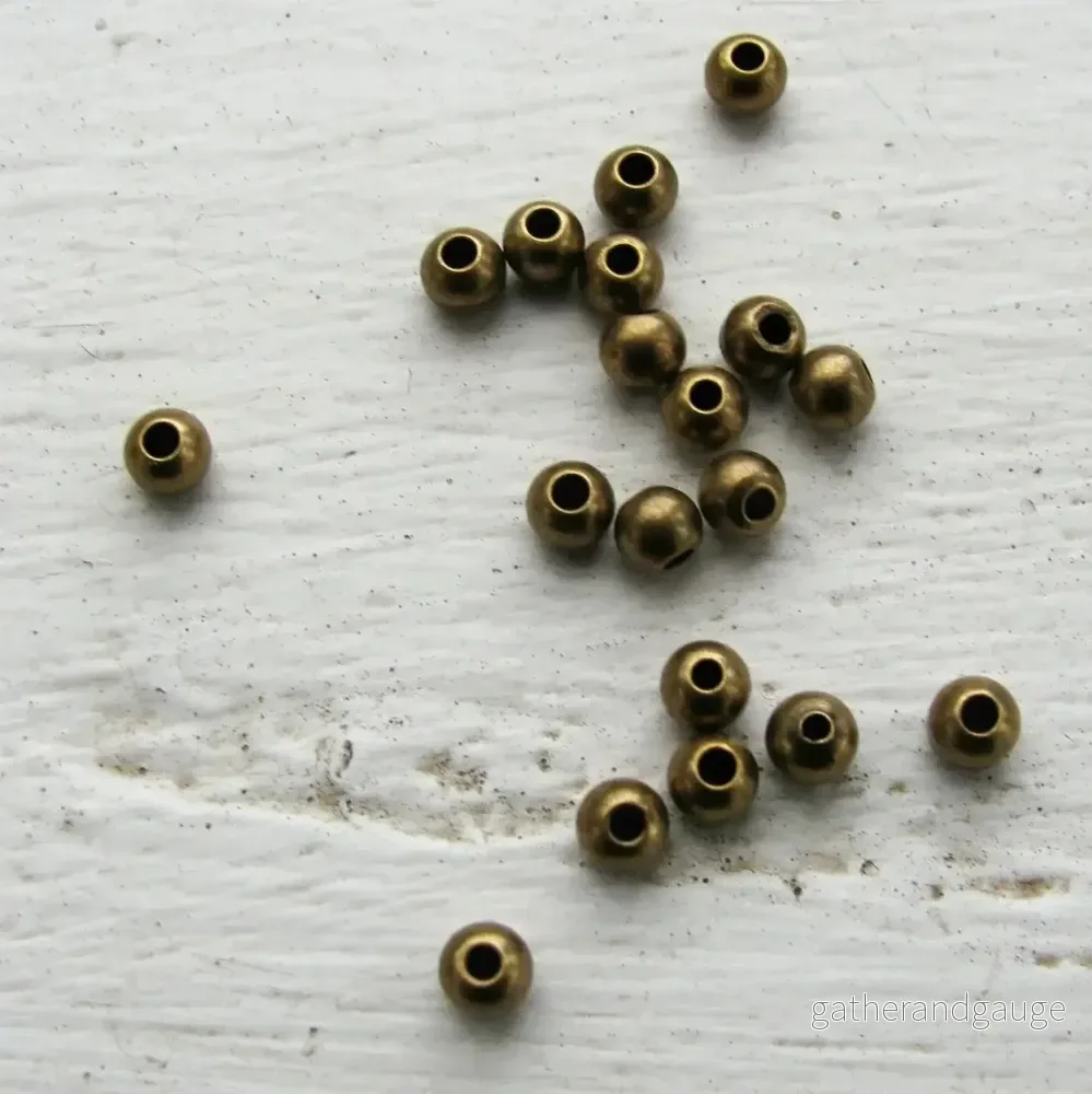 Mellandel Bronsfärgad – Rund 4mm 20-Pack Mellandel Bronsfärgad – Rund 4mm 20-Pack