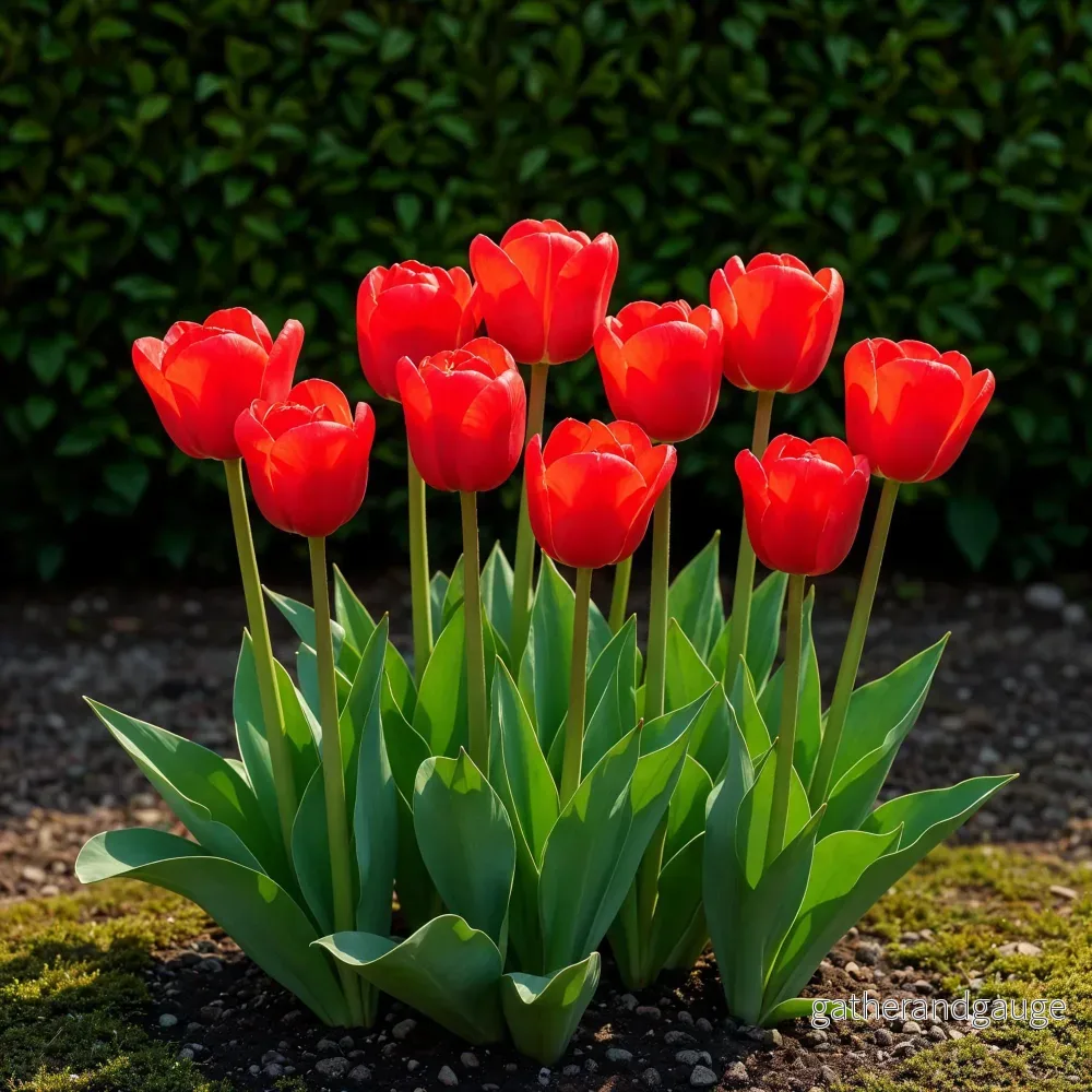 Green boutiQ - Bloembollen - Tulp Triumph Red - Kleur Rood - 15 stuks - Bolmaat 11/12 - XXL Pack - Bild 2